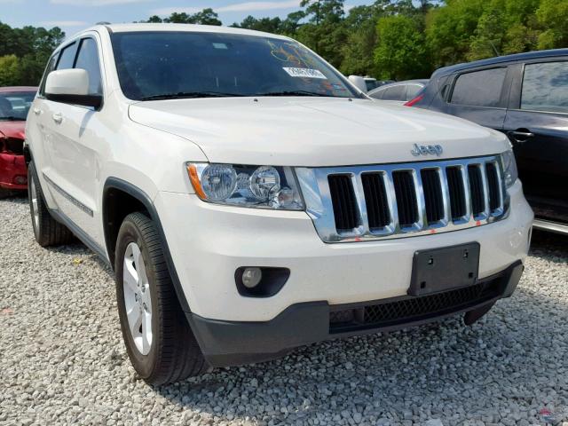 1C4RJEAGXCC305649 - 2012 JEEP GRAND CHER WHITE photo 1