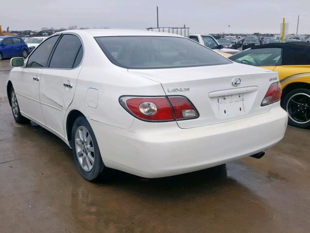 JTHBF30G330112980 - 2003 LEXUS ES 300 WHITE photo 3