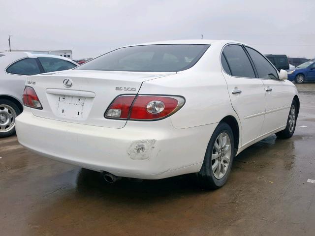 JTHBF30G330112980 - 2003 LEXUS ES 300 WHITE photo 4