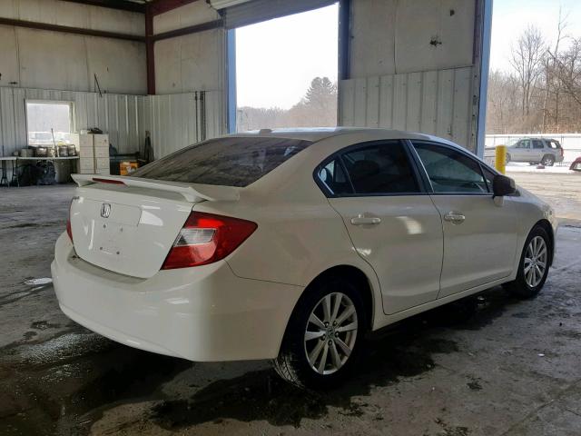 2HGFB2F91CH571276 - 2012 HONDA CIVIC EXL WHITE photo 4