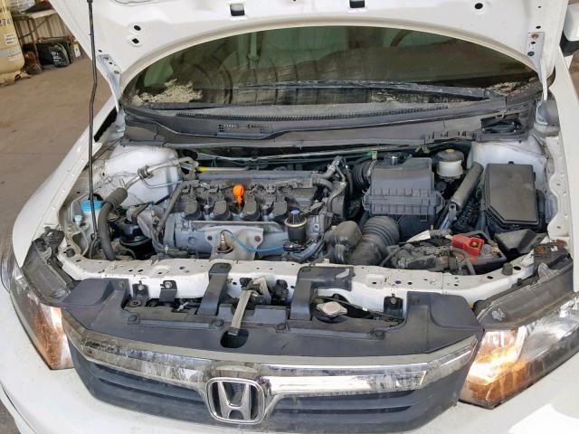 2HGFB2F91CH571276 - 2012 HONDA CIVIC EXL WHITE photo 7