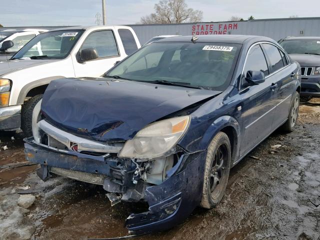 1G8ZS57N88F141711 - 2008 SATURN AURA XE BLUE photo 2