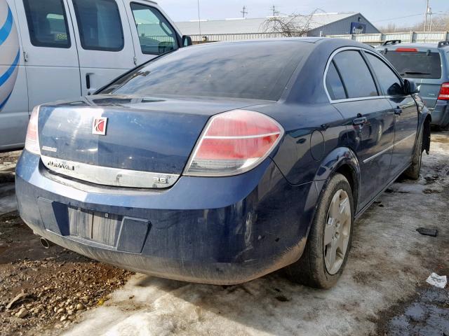 1G8ZS57N88F141711 - 2008 SATURN AURA XE BLUE photo 4