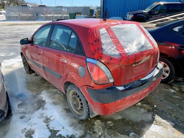 KNADE163466152859 - 2006 KIA RIO 5 RED photo 3