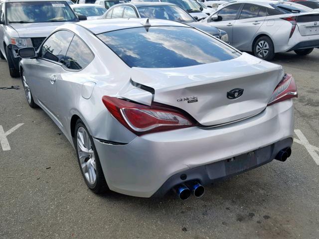 KMHHT6KD5DU089006 - 2013 HYUNDAI GENESIS CO SILVER photo 3