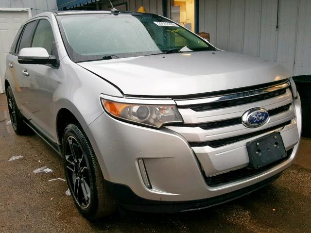 2FMDK3J99DBA91456 - 2013 FORD EDGE SEL SILVER photo 1