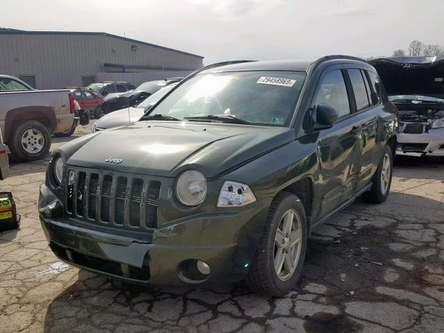 1J8FF47W18D795034 - 2008 JEEP COMPASS SP GREEN photo 2