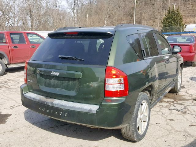 1J8FF47W18D795034 - 2008 JEEP COMPASS SP GREEN photo 4