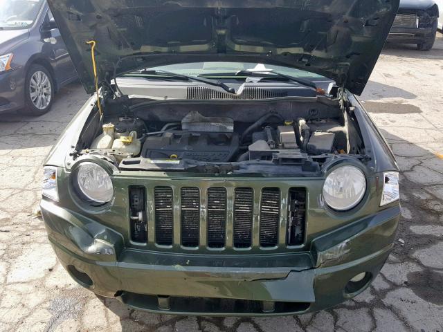 1J8FF47W18D795034 - 2008 JEEP COMPASS SP GREEN photo 7