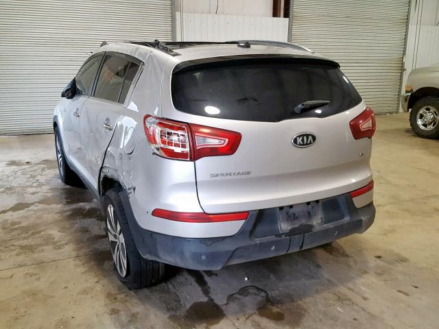 KNDPC3A27B7160569 - 2011 KIA SPORTAGE E SILVER photo 3