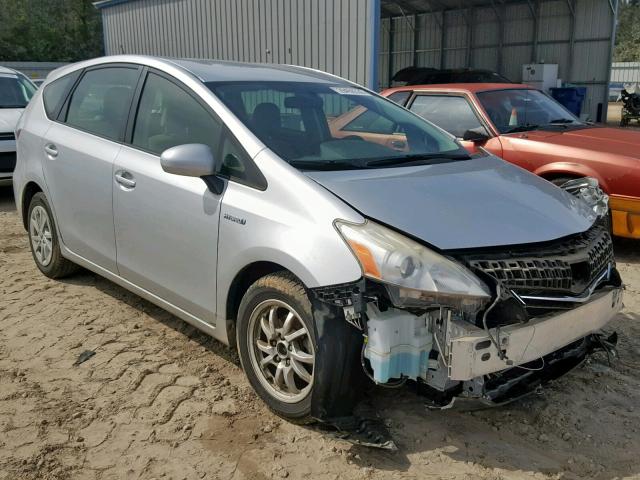 JTDZN3EU8D3244151 - 2013 TOYOTA PRIUS V SILVER photo 1