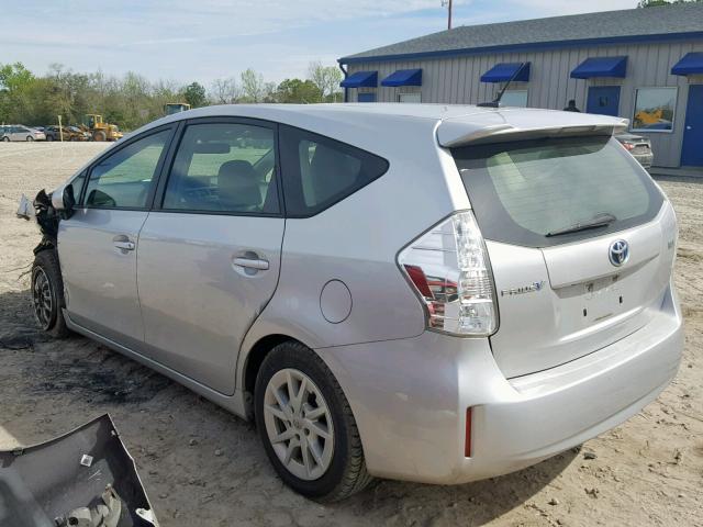 JTDZN3EU8D3244151 - 2013 TOYOTA PRIUS V SILVER photo 3