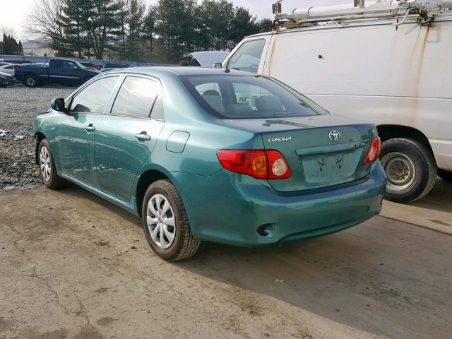 1NXBU4EE7AZ192452 - 2010 TOYOTA COROLLA BA TEAL photo 3