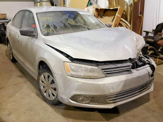 3VW2K7AJ3DM442869 - 2013 VOLKSWAGEN JETTA BASE GRAY photo 1