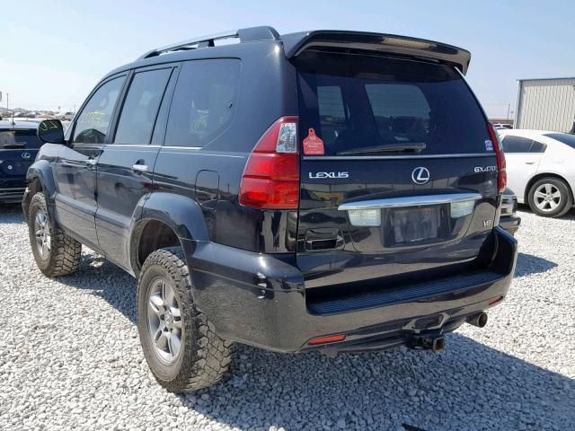 JTJBT20X680170820 - 2008 LEXUS GX 470 BLACK photo 3