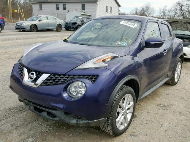 JN8AF5MV6FT558369 - 2015 NISSAN JUKE S BLUE photo 2