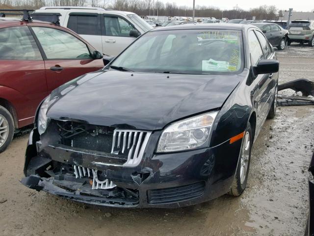 3MEHM07Z69R621525 - 2009 MERCURY MILAN BLACK photo 2