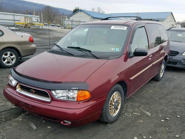 2FMZA5149WBD91364 - 1998 FORD WINDSTAR W MAROON photo 2