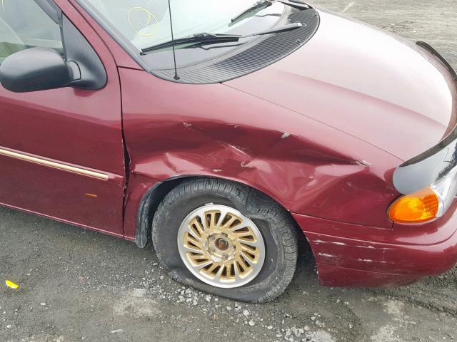 2FMZA5149WBD91364 - 1998 FORD WINDSTAR W MAROON photo 9