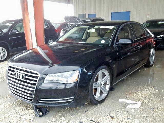 WAUAVAFDXBN013010 - 2011 AUDI A8 QUATTRO BLACK photo 2