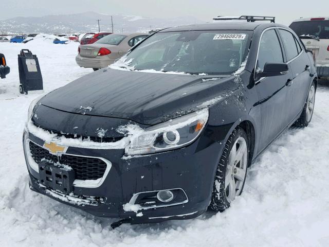 1G11G5SX2FF318465 - 2015 CHEVROLET MALIBU LTZ BLACK photo 2