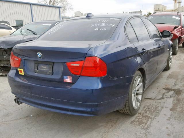 WBAPH5C57BA447592 - 2011 BMW 328 I SULE BLUE photo 4