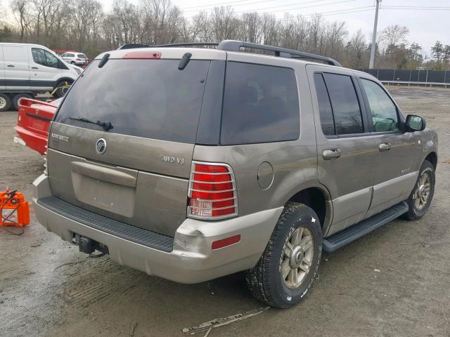 4M2DU86W32ZJ22697 - 2002 MERCURY MOUNTAINEE TAN photo 4