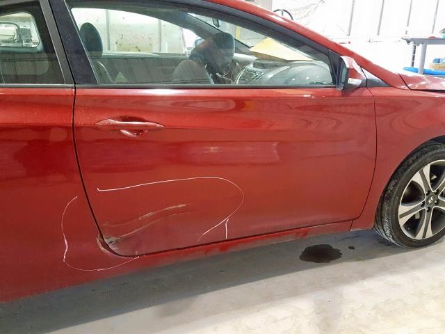 KMHDH6AE7DU008761 - 2013 HYUNDAI ELANTRA CO RED photo 9