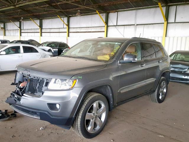 1C4RJFCG5CC300720 - 2012 JEEP GRAND CHER GRAY photo 2