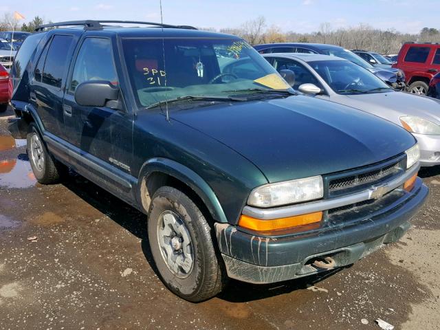 1GNDT13W62K119071 - 2002 CHEVROLET BLAZER GREEN photo 1