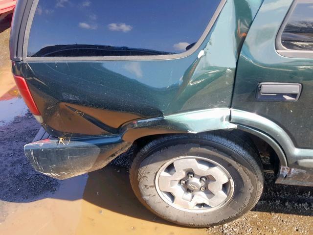 1GNDT13W62K119071 - 2002 CHEVROLET BLAZER GREEN photo 9