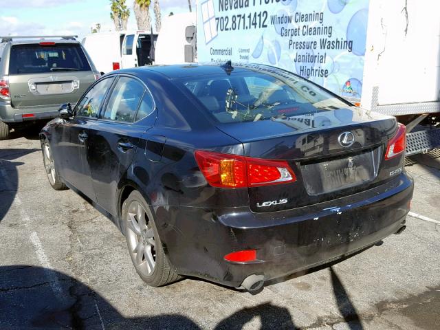 JTHBK262692085594 - 2009 LEXUS IS 250 BLACK photo 3