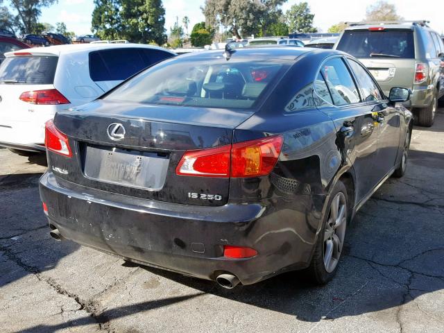 JTHBK262692085594 - 2009 LEXUS IS 250 BLACK photo 4