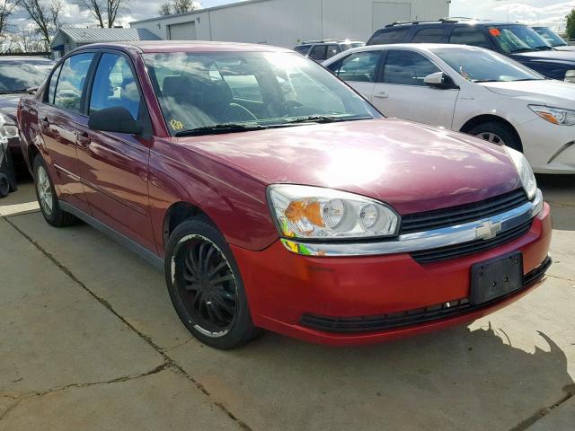 1G1ZT54895F133770 - 2005 CHEVROLET MALIBU LS BURGUNDY photo 1
