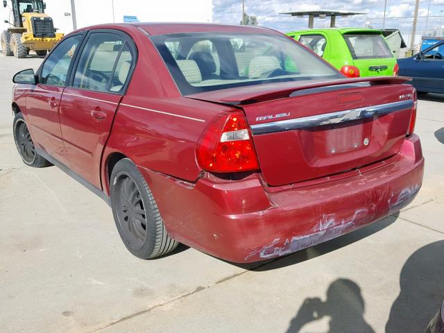 1G1ZT54895F133770 - 2005 CHEVROLET MALIBU LS BURGUNDY photo 3
