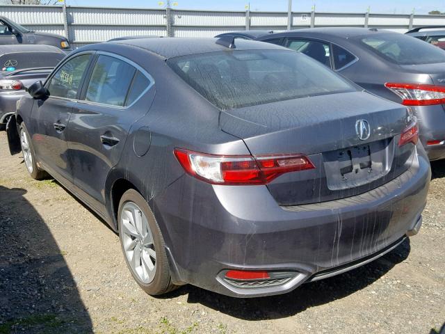 19UDE2F36JA007368 - 2018 ACURA ILX BASE GRAY photo 3