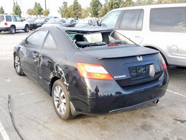 2HGFG12939H527693 - 2009 HONDA CIVIC EXL BLACK photo 3