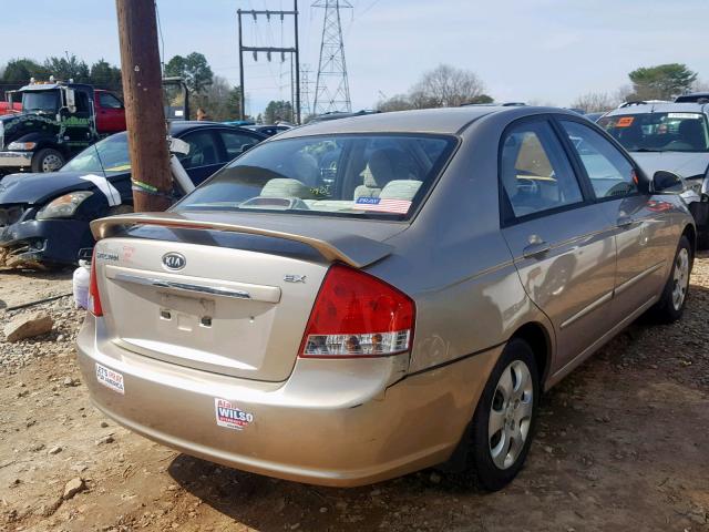 KNAFE121085494833 - 2008 KIA SPECTRA EX GOLD photo 4