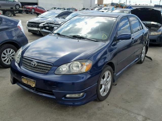 2T1BY32E85C376499 - 2005 TOYOTA COROLLA XR BLUE photo 2