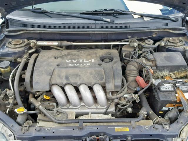 2T1BY32E85C376499 - 2005 TOYOTA COROLLA XR BLUE photo 7