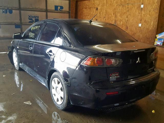 JA32U2FU8BU000695 - 2011 MITSUBISHI LANCER ES/ BLACK photo 3