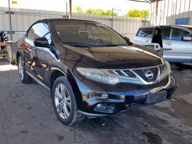 JN8AZ1FY8BW002127 - 2011 NISSAN MURANO CRO BLACK photo 1