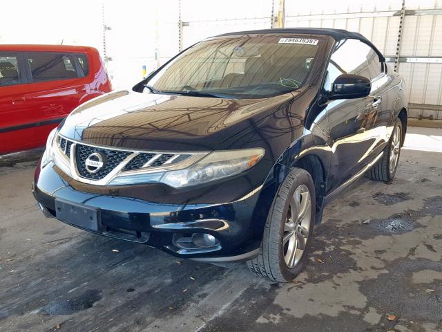 JN8AZ1FY8BW002127 - 2011 NISSAN MURANO CRO BLACK photo 2