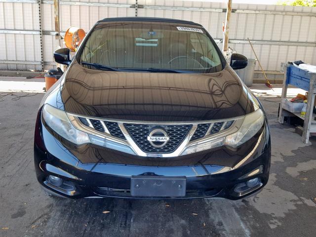 JN8AZ1FY8BW002127 - 2011 NISSAN MURANO CRO BLACK photo 9