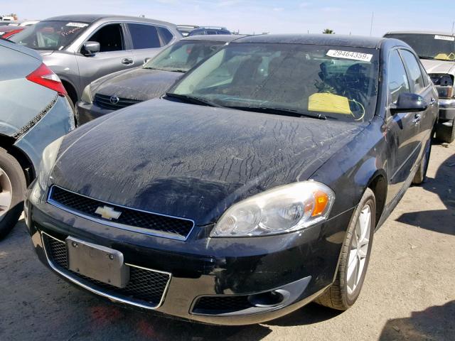 2G1WC5E39D1229782 - 2013 CHEVROLET IMPALA LTZ BLACK photo 2