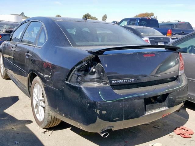 2G1WC5E39D1229782 - 2013 CHEVROLET IMPALA LTZ BLACK photo 3