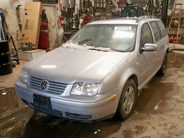 WVWSB61J01W643220 - 2001 VOLKSWAGEN JETTA GLS SILVER photo 2