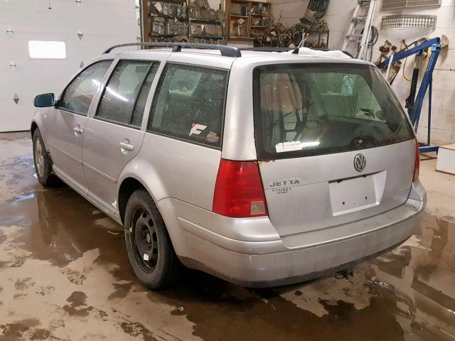 WVWSB61J01W643220 - 2001 VOLKSWAGEN JETTA GLS SILVER photo 3