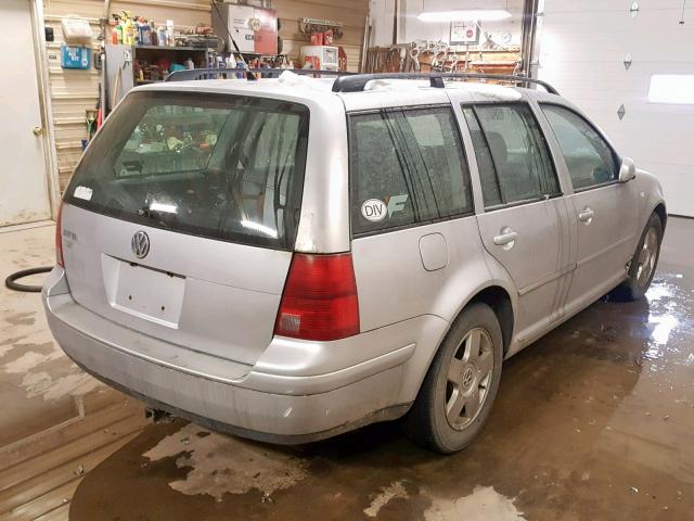 WVWSB61J01W643220 - 2001 VOLKSWAGEN JETTA GLS SILVER photo 4