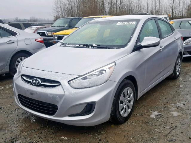 KMHCT4AE3HU274458 - 2017 HYUNDAI ACCENT SE SILVER photo 2